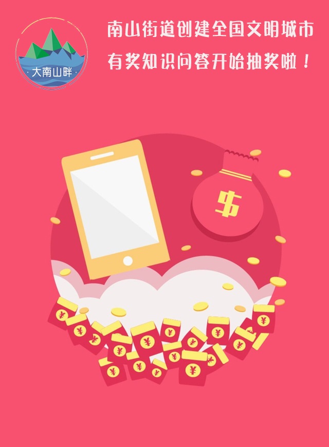 微信南山街道创建全国文明城市有奖知识问答小程序游戏开发案例